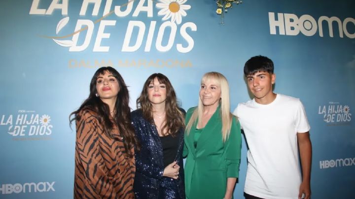 Las mejores imágenes de Gianinna, Dalma Maradona y Claudia Villafañe en la presentación de “La hija de Dios”