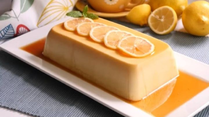 Flan de limón, una receta fácil, sin horno y con mucho sabor