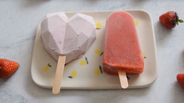 Helado de frutilla a la crema, una receta fácil y refrescante