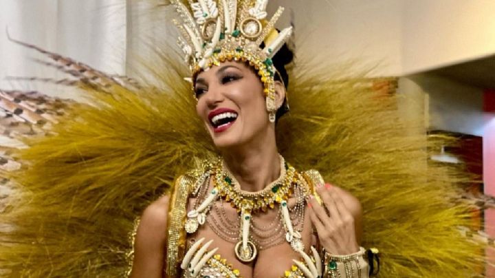 Silvina Escudero eligió un look total white y se fue a bailar a los carnavales de La Matanza