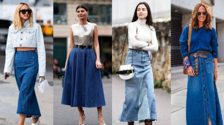 Moda: 10 ideas para combinar la maxifalda denim, la prenda tendencia que todas aman