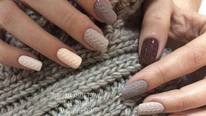 Jersey nails, los diseños de uñas perfectos para este otoño