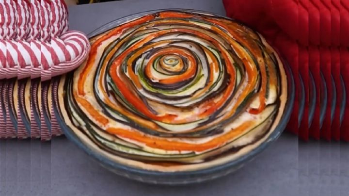 Tarta espiral de vegetales, una receta rica en fibras, vitaminas, minerales y antioxidantes