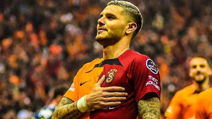 Mauro Icardi muy cerca de una popular cantante turca en la noche de los festejos del Galatasaray