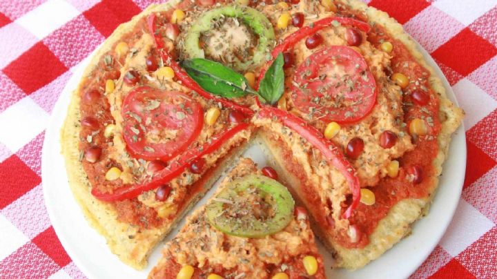 Pizza de garbanzos, una receta nutritiva, saludable y muy deliciosa