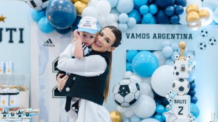 El álbum familiar del cumpleaños de Bauti, el hijo menor de Rodrigo De Paul y Camila Homs