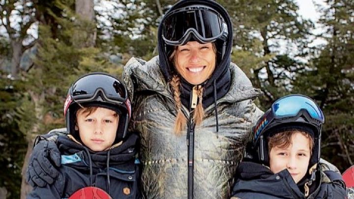 Pampita y su familia disfrutaron un día a pura nieve en el Cerro Bayo