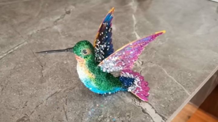 Crea colibríes para la decoración del hogar con papel higiénico, toallas húmedas y cartón