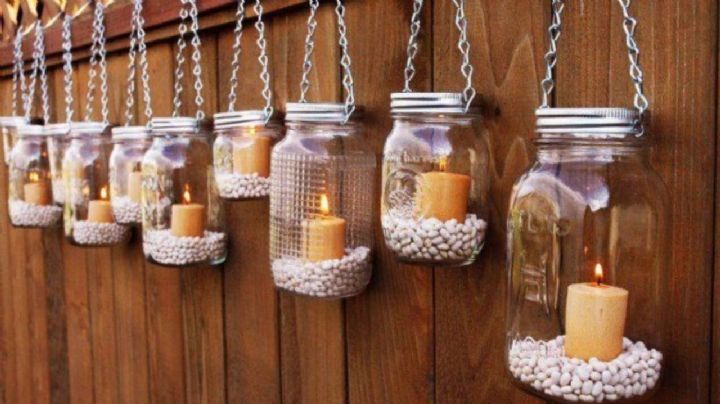 10 ideas de reciclaje para transformar los frascos de vidrio en objetos de decoración