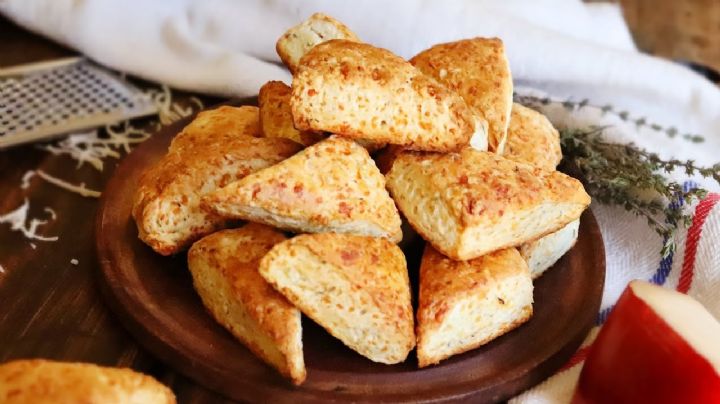 Scones de queso, la receta ideal para disfrutar las tardes de mate