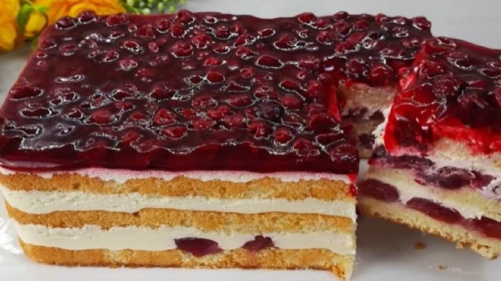 Torta crema de cereza, una receta para sorprender a los paladares más exigentes