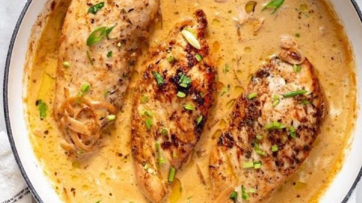 Pollo cremoso a la mostaza, la receta ideal para disfrutar en el almuerzo