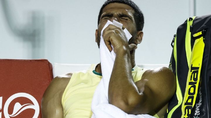 La impresionante lesión de Carlos Alcaraz en Río de Janeiro