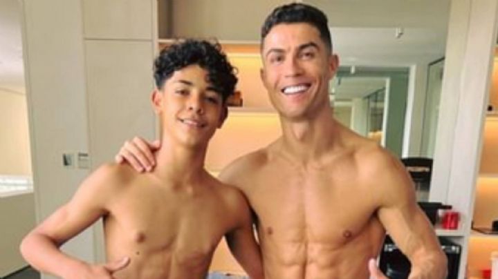 El hijo de Cristiano Ronaldo sigue los pasos de su padre