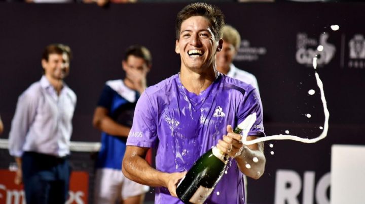 Sebastián Báez pintó de celeste y blanco el ATP de Río de Janeiro