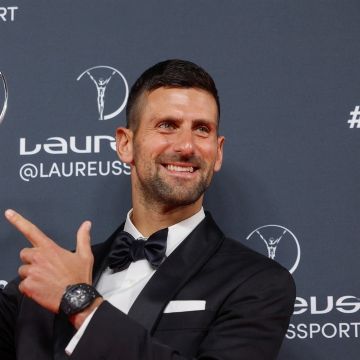 Novak Djokovic superó a Messi en la ceremonia en la que deslumbró Rodrigo De Paul