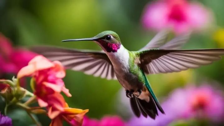 Colibríes en tu jardín: un espectáculo de color y vida con estas 3 flores imprescindibles