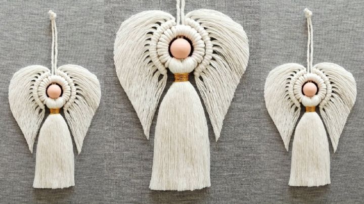 Manualidades: Te enseñamos a crear hermosos angelitos de macramé