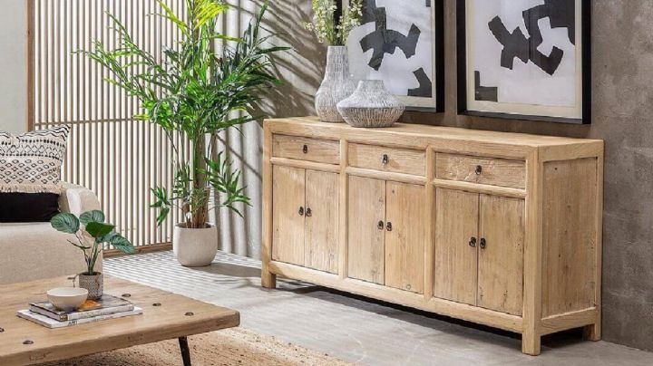 Decoración: 5 ideas fabulosas con aparadores de madera que embellecen tu hogar