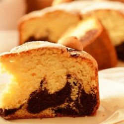 Receta: Delicioso bizcochuelo marmolado para una merienda perfecta