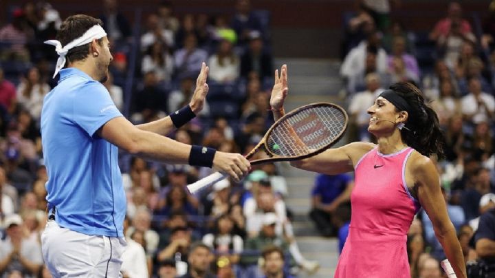 Juan Martín Del Potro y Gabriela Sabatini brillaron en una noche mágica llena de leyendas del tenis