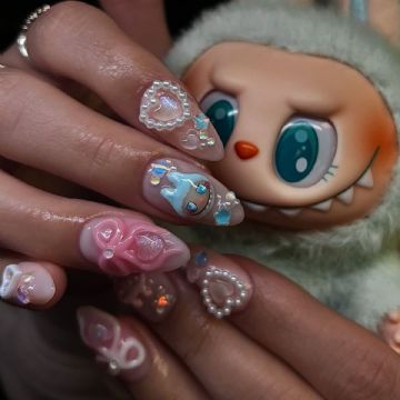 Labubus: la manicura minimalista que arrasa en TikTok con diseños únicos para tus uñas