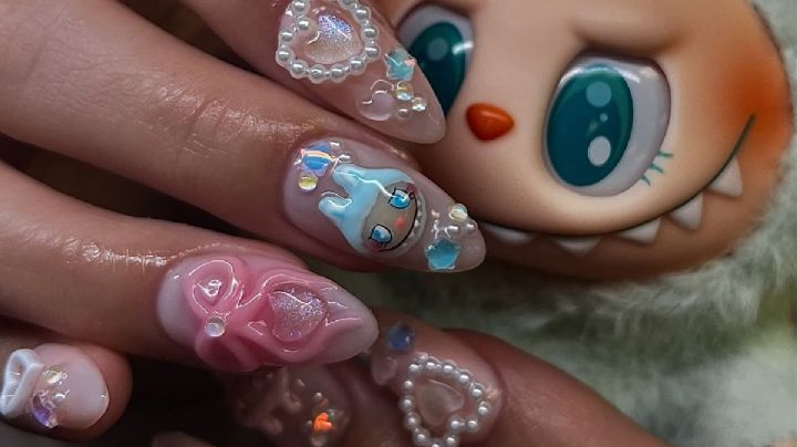 Labubus: la manicura minimalista que arrasa en TikTok con diseños únicos para tus uñas